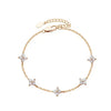 Crystal Four Leaf Flower Bracelet for Women Clasic Gold Color Stainless Steel Zircon Bangle Jewelry Gift - Image 7