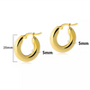 Open Heart Hoop Earrings in Gold Tone or Silver Tone - Image 29