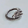 Retro Thai Silver Jewelry Domineering Dragon Silver Personality Zodiac Creative Opening Rings - Image 2