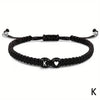 Handmade A-Z 26 Letter Heart Bracelet Woven Baided Rope Women Men Initials Name Adjustable Bangle Couple Lover Friends Jewelry - Image 12