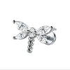 Stainless Steel Labret Piercing Stud with 16 Gauge and 1.2 x 8 mm Post - Image 20