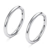 2/6PCS Seamless 316L Stainless Steel Classic Nose Rings for Men and Women Hoop Earrings Septum Helix Tragus Ear Piercing Jewelry - Image 8