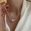 Double Layered Love Heart Pendant Necklace for Women Simple Necklace Chain Jewelry - Image 7
