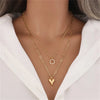 Boho Multilayer Gold-plate Artificial Pearl Crystal Chain Necklace For Women Female Vintage Star Sequin Pendant Jewelry - Image 3