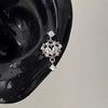 1 Pcs Gothic Sparkling Zircon Cross Stainless Steel Ear Bone Nail Earrings for Women Y2K Punk Style Double Piercing Body Jewelry - Image 4
