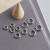 Silver Simple Wide Huggies Gothic Hoop Earrings for Women European Unisex Piercing Rock Jewelry Ear Buckles - Image 44
