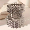 Halloween Gothic Rivet Exaggerated Punk Bracelet, Bold And Exaggerated Design, Adjustable Party Costume, Hip Hop Rock Bracelet - Image 6