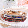 Rhinestone Elastic Bracelet Women Shiny Colorful Crystal Bangles Adjustable Layered Stackable Bracelet Wristband Jewelry - Image 22