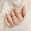 Geometry Stainless Steel Quality Fried Dough Twists Ring for Women Couple Jewelry Wearable for Party - Image 1