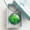 Orgonite Pendant Green Malachite Tree of Life Orgone Chakra Necklace Gift Package - Image 9