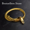 Silver, Gold, 5mm Embossed Bracelet for Men and Women, Charming, Wedding Gifts and Jewelry - Image 4