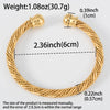 Stainless Steel Gold Color Wire Knot Bracelet Hip Hop Women Men Open Cuff Bangle Pulseira Bileklik Jewelry Gifts - Image 4