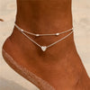 Layered Chain Anklet with Small Charm Details - Image 23