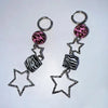 Y2K Jewelry Zebra Leopard Print Earrings for Women Sexy Kawaii 90s Aesthetic Star Drop Earrings Goth Punk Accessories - Image 3