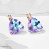 Big Colorful Stone Women's Frop Earrings Rose Gold Color Unique Jewelry Accessories - Image 2