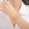 Boho Arm Bracelet for Women Stainless Steel Gold Color Minimalist Open Bangle Jewelry Birthday Gift - Image 3