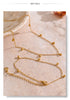 Stainless Steel Simple Summer Anklet Necklace Jewelry Set Water Drop Pendant Chic Chain Necklace Gift - Image 23