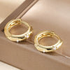 Silver Shining Zircon Earrings Women's Circle Spiral Star Shaped Earrings Elegant Jewelry Birthday Party Gifts - Image 2