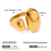 Imitation Pearl Stainless Steel Gold Color Ring for Women Engagement Party Gift Temperament Jewelry - Image 12