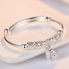 Silver Bangles Bracelets for Women Adjustable Hollow Bells Ball Bracelets Party Charm Jewelry - Image 4