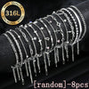 Random 8-Piece Set of Women's Gold-Plated Stainless Steel Bracelets, Elegant and Women's Jewelry Set, Stylish and Unique Design, Suitable for All - Image 8