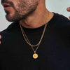 Compass Necklaces for Men, Layering Stacked Cuban Figaro Chain Necklaces, Casual Sailing Holiday Stainless Steel Boy Collar - Image 12