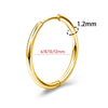 Stainless Steel Mini Hoop Earrings in Multiple Sizes and Finishes - Image 6