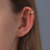 Half-Circle Clip-On Ear Cuff with Gold-Tone or Silver-Tone Finish - Image 15