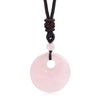 Bohemian Style Stone Hole Bead Round Penda Necklace Tiger Eye Rose Quartz Amethyst Necklacent Jewelry Men and Women - Image 19
