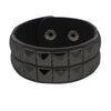 European and American Punk Street Photography Nightclub Pentagram Square Rivet Bracelet Couple PU Leather Bangle - Image 8
