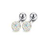 1-12 Pairs Shiny Zirconia Cartilage Stud Earring Tragus Helix Piercing Barbell Star Heart Ball Cartilage Earrings Set for Women - Image 10