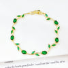 Charm Crystal Leaf Vine Flower Rhinestone Bracelet Necklace Jewelry Sets for Women Girl Party Wedding Jewelry Gift - Image 25