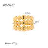 Twisted Link Chain Open Rings Stainless Steel Jewelry Gold Plated Adjustable Finger Rings For Women Party Gift - Image 20