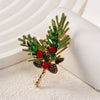 Christmas Brooch Shiny Crystal Christmas Year Accessory Pin Snowman, Elk, Christmas Tree Series Decoration Jewelry Gift - Image 7