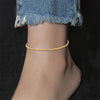 Elegant Office Chic Adjustable Twisted Chain Stainless Steel Anklet Silver Color Female Work Dating Statement - Image 3