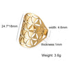 Eueavan Flower of Life Ring Stainless Steel Sacred Geometry Archangel Metatron Ring Adjustable Amulet Jewelry Gift - Image 10