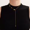 Delicate Shiny Zircon Star Pendant Choker Adjustable Length Chain Stainless Steel Necklaces Women Wedding Banquet Jewelry - Image 6