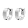Creative Hip-Hop Rivet Heart Hoop Earrings For Women Stainless Steel Geometric Ear Buckle Piercing Cool Rock Punk Stud Jewelry - Image 11