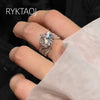 Silver Round Cut Ring For Women Twisted Split Shank Wedding Engagement Jewelry Gift For Her - Image 2