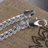 Silver Color Bracelet Necklace Set 5mm Wide Snake Chain Unisex Jewelry Set For Women&Men Anniversary Gift For Mum Wife Lovers - Image 4