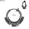 Zemo 1 PC Punk Stainless Steel Clip-on Earrings Long Tassel Pendant Earring Taper Cross Feather No-Pierced Fake Piercing 12/14MM - Image 24