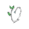 Ventfille Silver Opal Ring Female Index Finger Opening Adjustable Tail Ring Simple Jewelry Gift - Image 30