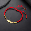 Simple Stainless Steel Foot Chain of Women Gold Color Feather Anklet Lucky Red String Jewelry Accessories Gifts - Image 6