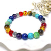 7 Chakra Bracelets Bangles Stone Tiger Eye Bead Yoga Balance Bracelet Men Buddha Prayer Jewelry pulseira masculina - Image 6