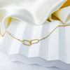 Stainless Steel Link Infinity Necklace Geometric Double Paperclip Pendant Women's Simple Jewelry - Image 16