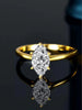 Silver Simple Classic Marquise Zircon Ring For Women Engagement Wedding Jewelry - Image 5