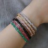 Cubic Zirconia Cuff Bangles for Women Baguette Men Open Bracelet Party Jewelry - Image 2