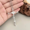 Gothic Punk Cross Pendant Necklace For Women Men Vintage Unisex Silver Hip-Hop Chain Accessories - Image 4