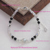 Silver Bracelet Geometric Cube Circle Punk Asymmetric Beaded For Woman Girl Jewelry Gift - Image 10