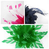1Pcs Feathers Corsage Handmade Fabric Flower Brooch Pin for Women's Clothing Decorative Corsage - Image 3